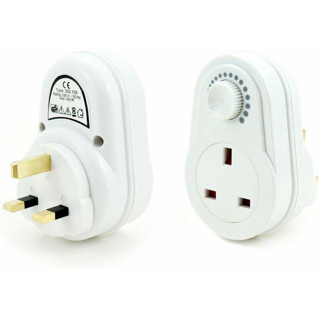 4x mains dimmer switch uk plug light lamp dimmable bulb brightness control