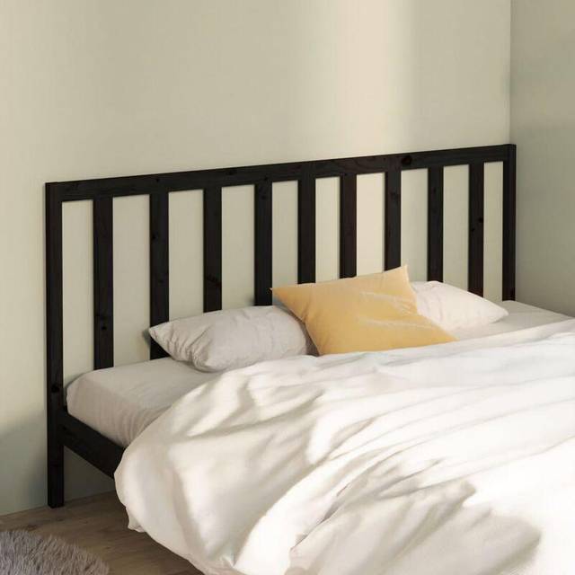 (black, 206 x 4 x 100 cm) vidaXL Solid Wood Pine Bed Headboard Home Wooden Furniture Multi Colours/Sizes