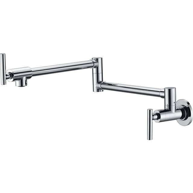 Sumerain Pot Filler Faucet Wall Mounted Stove Pot Filler in Chrome Finish