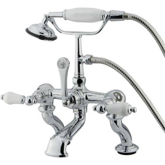 Kingston Brass Cc412T1 Clawfoot Tub Filler With Hand Shower - Polished Chrome Finish