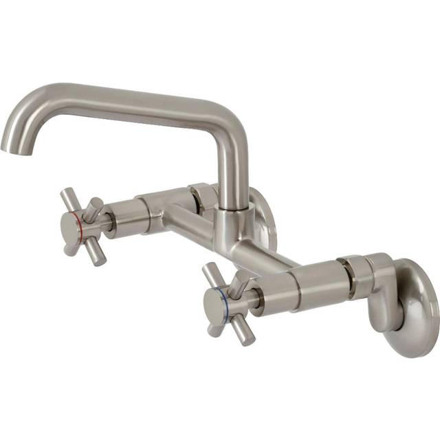 Kingston Brass KS423SN Concord Two-Handle Wall-Mount Kitchen Faucet  B