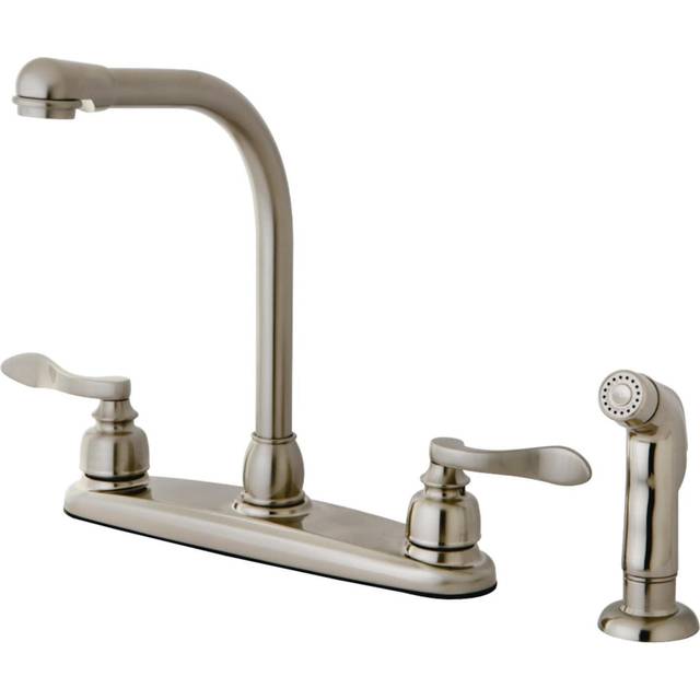 Kingston Brass KB8758NFLSP NuWave French Centerset Kitchen Faucet  Bru