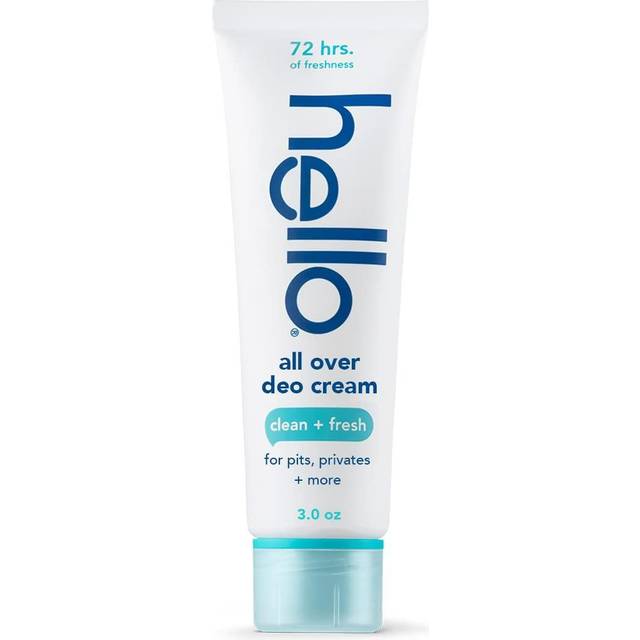 Hello  All Over Deodorant Cream  Clean + Fresh   3 oz (85 g)