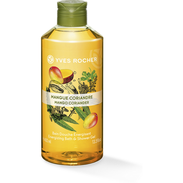 Yves Rocher Mango Coriander Energizing Bath Shower Gel 400ml