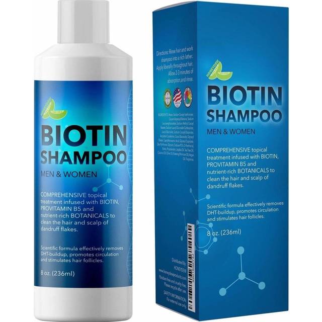 Biotin Shampoo for Hair Growth B-Complex Formula for Hair Loss Removes DHT for Thicker Fuller Hair Anti Dandruff Formula with Zinc Tea Tree Oil Extr