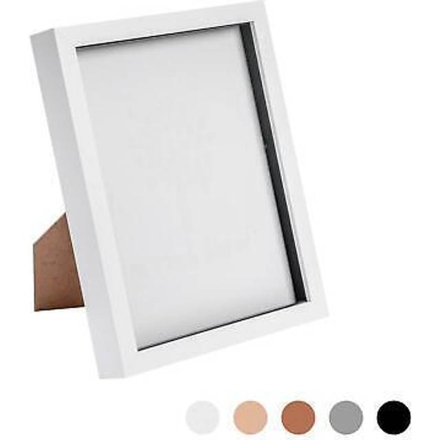 8" x 10" 3D Box Photo Frame - White