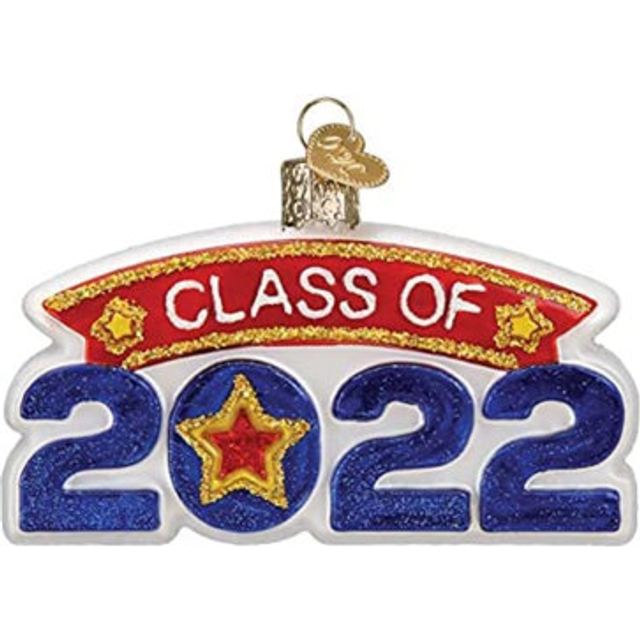 Old World Christmas Class of 2022 Glass Blown Christmas Tree Ornament