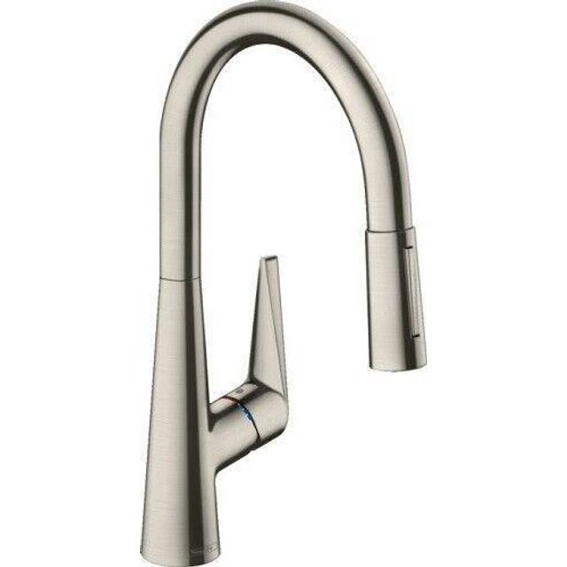 Hansgrohe Talis M51 Brushed Steel sBox Pullout Kitchen Sink Mixer Tap