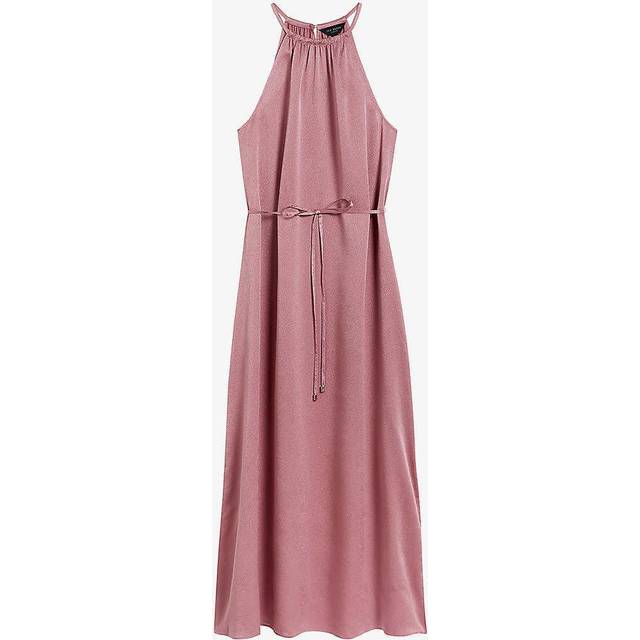 Ted Baker Womens Roxieyy Halterneck Midaxi Dress in Pink - Size 8 UK
