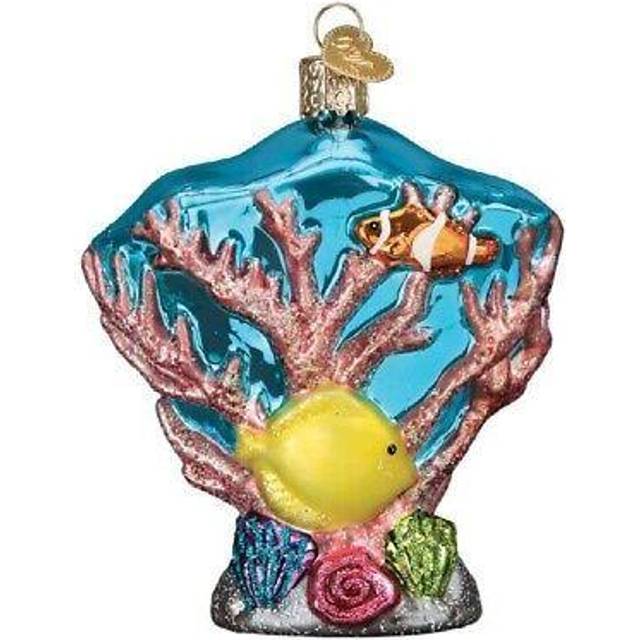 Old World Christmas Ornaments Coral Reef Glass Blown Ornaments for Christmas Tree