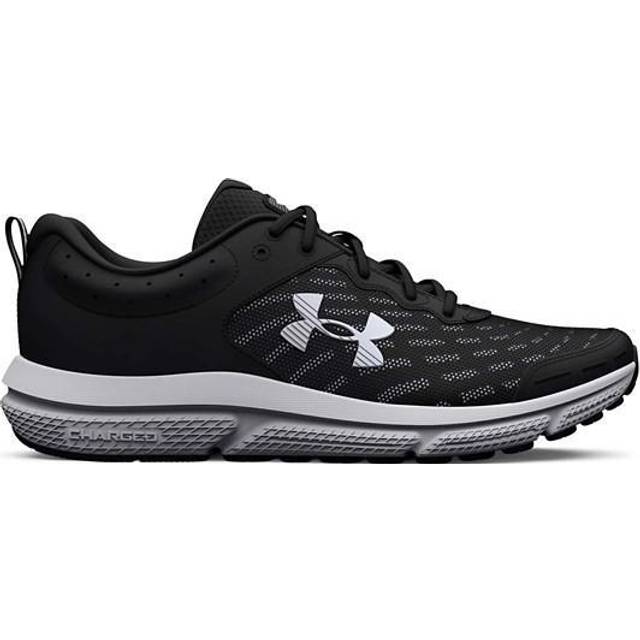 Under Armour UA Charged Assert 10, Sneaker, herr, Black/Black/White, 45 EU