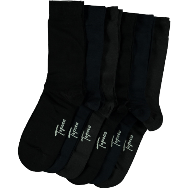 Topeco 6-pack Men Bamboo Crew Socks - Grey - Strl 41/45