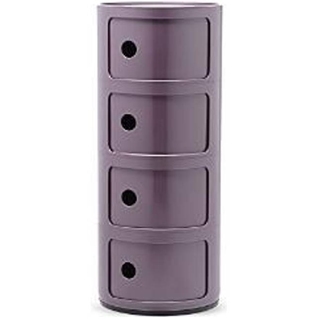 Kartell Componibili Komponerbara Element, För Bevaring Inom- och Utomhus, 32x32x77 cm, Vit