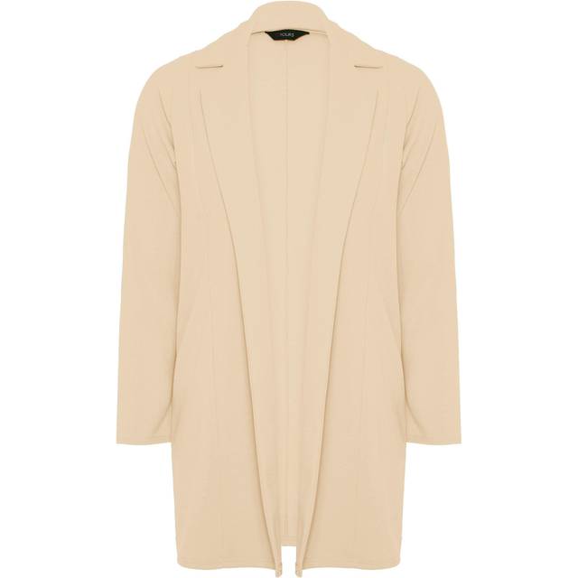 Yours Curve Beige Brown Longline Blazer, Women's Curve & Plus Size, Yours - 30-32