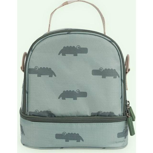 DONE BY DEER Kids Insulated Lunch Bag Croco Green |Grön |3 L