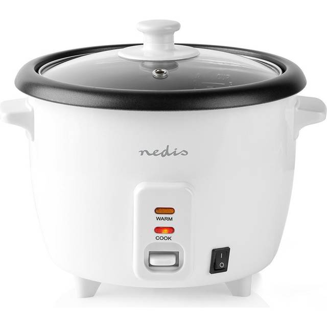 1L Rice Cooker & Steamer with Keep-Warm Function, 400W, for 1-4 People, incl. Steamer Insert