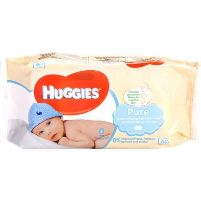 Huggies Våtservetter Pure - 56 st