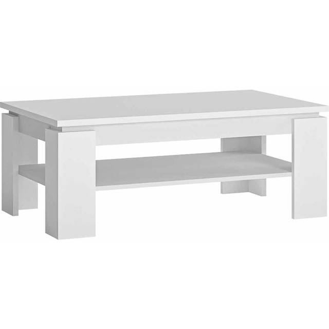 Fribo Large Coffee Table In White, White