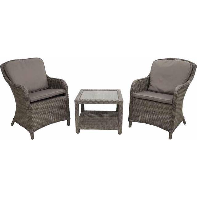 Royalcraft Paris 2 Seater Imperial Companion Set, Grey
