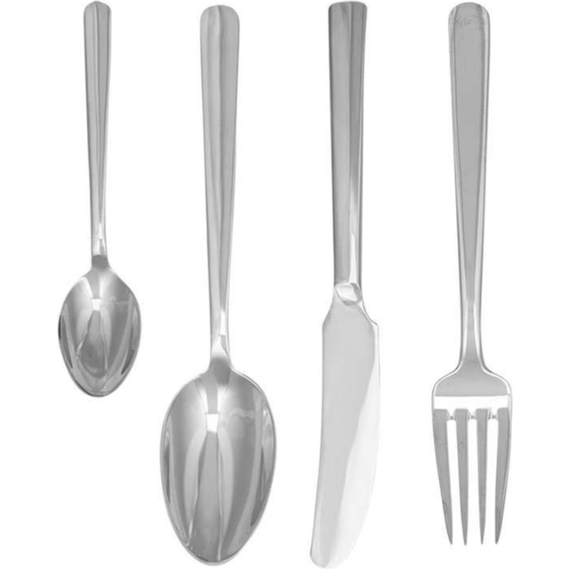 Kay Bojesen Grand Prix bestickset 16 delar Matte steel - Silverfärgad