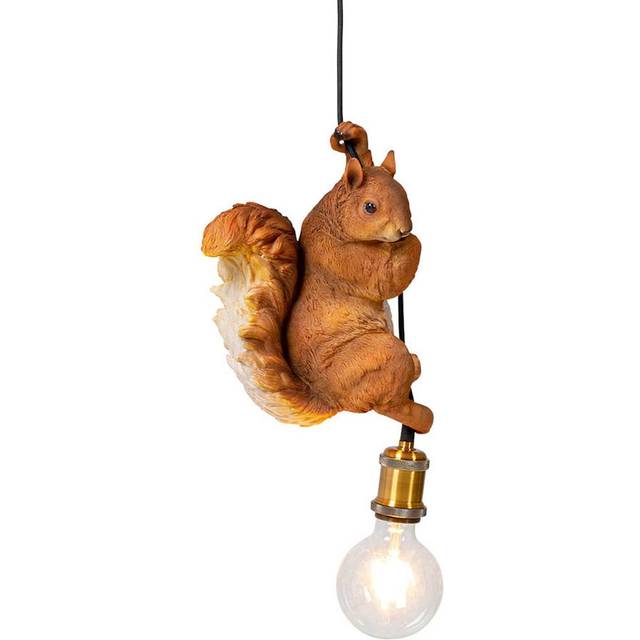Pendant Lamp Animal Squirrel 20cm - Brown (9cm H X 20cm W X 14cm D)