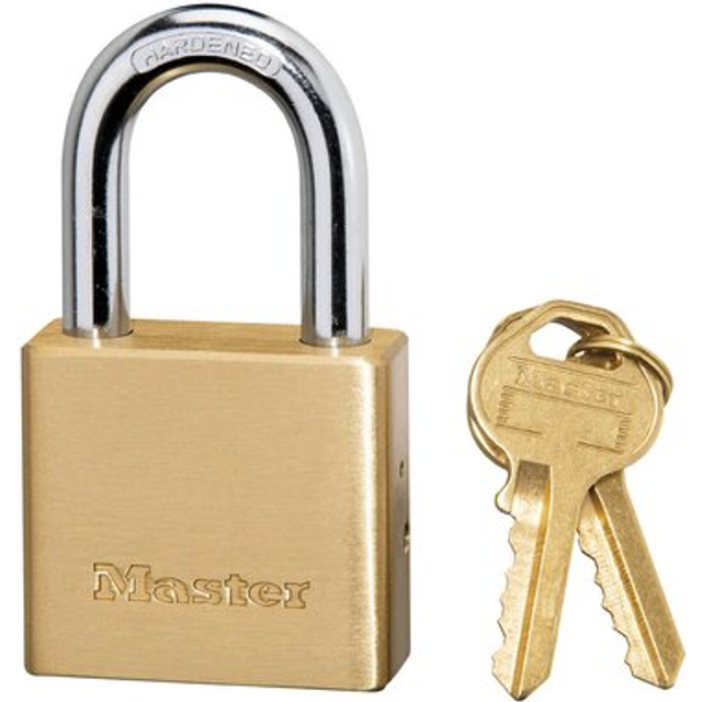 Master Lock 575DPF Padlock  1-1/2-inch Wide  Solid Brass