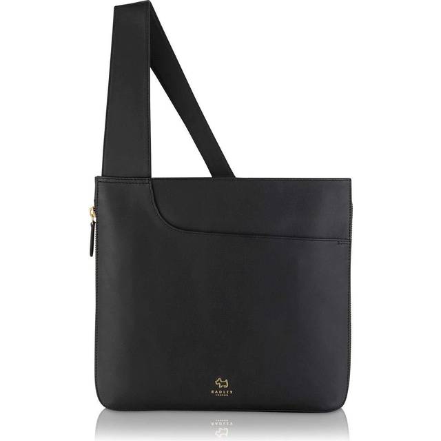 Radley London Women's Leather Leather Pockets Large Zip Around Crossbody - Black Large