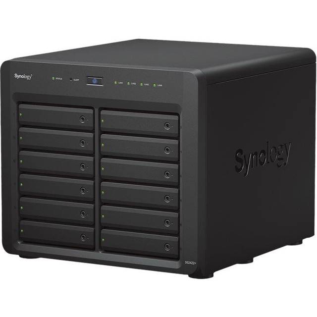 Synology DS2422+ 12-bay skrivbordsmodell, svart