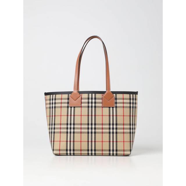 Burberry Women's Small London Tote Bag in Beige | 8066163144447 Color A9534 (One Size)