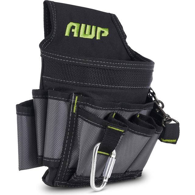 AWP Ballistic Nylon Electrician Tool Pouch AWP Mini Electrician Tool Pouch Black Gray &