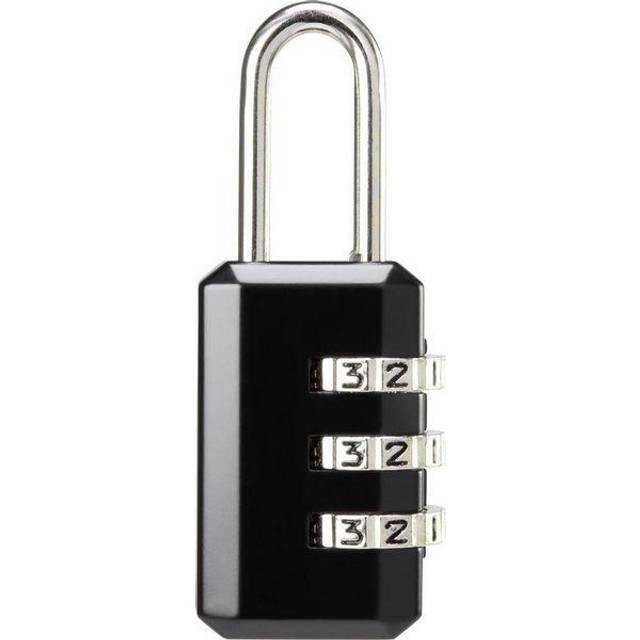 Sygonix SY-5044452 Hänglås 22 mm Svart Kombination