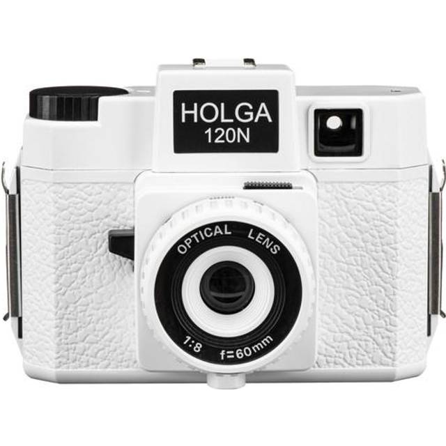 Holga 785120 120N Plastic Medium Format Camera - White Black