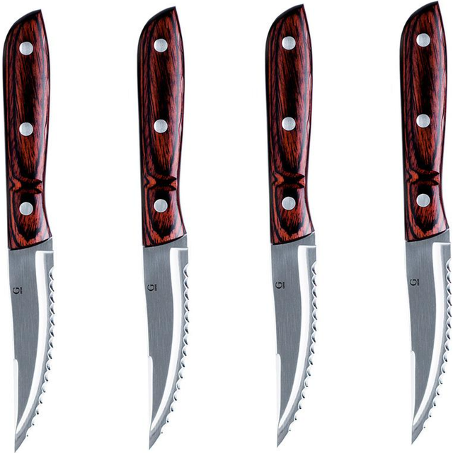 Old Farmer Classic steakkniv XL 4 st, trä/stål