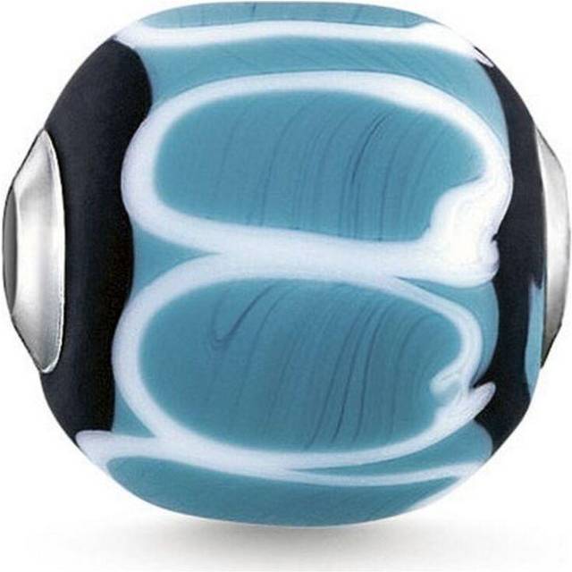 Thomas Sabo Bead Glass Bead Turquoise, black, white turquoise K0255-017-17 - black/silver-coloured/turquoise/white - one size