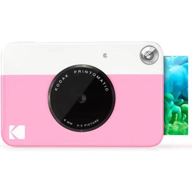 Kodak Printomatic Digital Instant Print Camera - Full Color Prints On ZINK 2 x 3 Inch Sticky-Backed Photo Paper (Pink) Print Memories Instantly