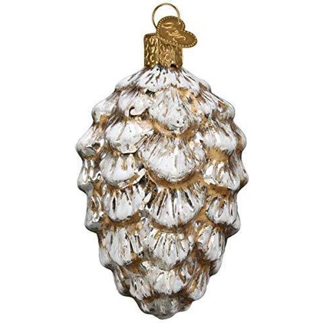 Old World Christmas Vintage Ponderosa Pine Cone Glass Blown Ornaments for Christmas Tree