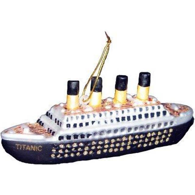 Kurt Adler 5-Inch Noble Gems Glass Titanic Ornament Anniversary