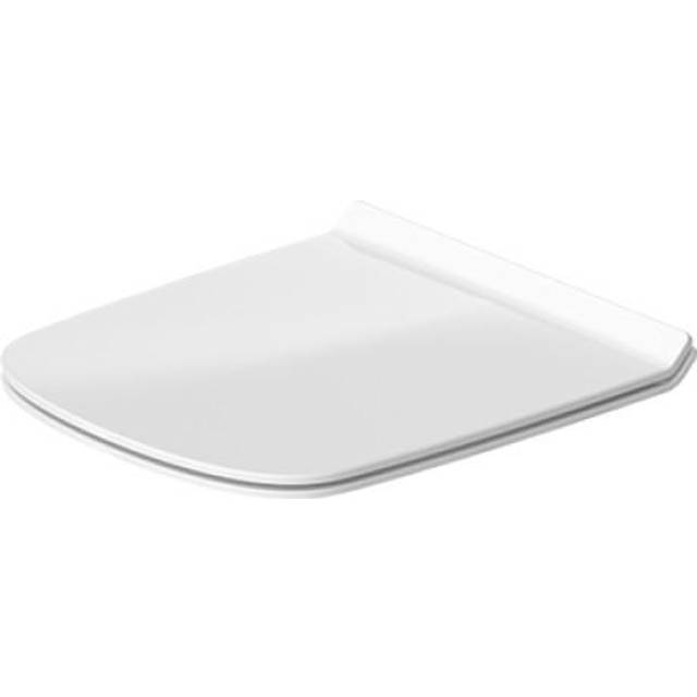 Duravit Toalettstol i Rostfritt Stål med Mjukstängda Gångjärn, Vit