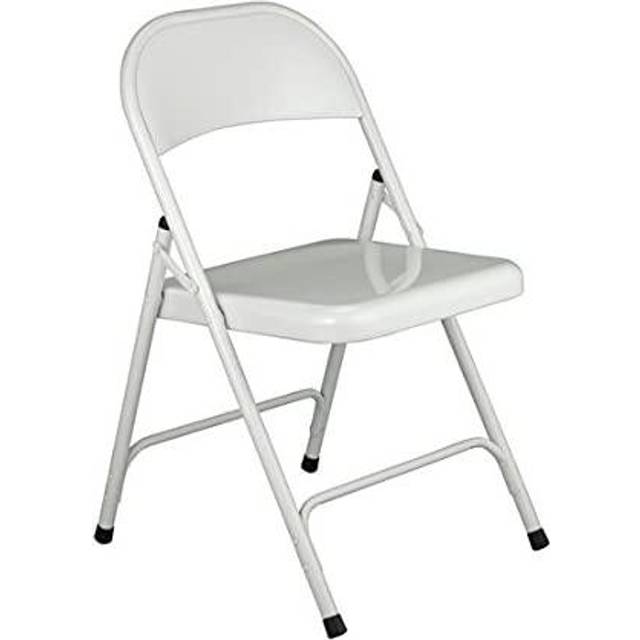 Habitat Macadam Metal Folding Chair - White