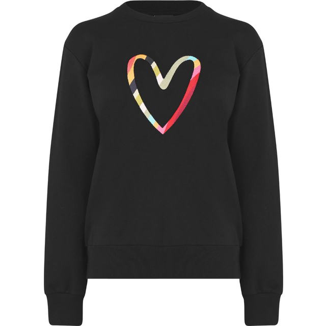 Paul Smith - Black Swirl Heart Sweatshirt L