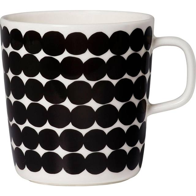 Marimekko - Oiva/räsymatto Mugg 40 Cl / Vit - Svart