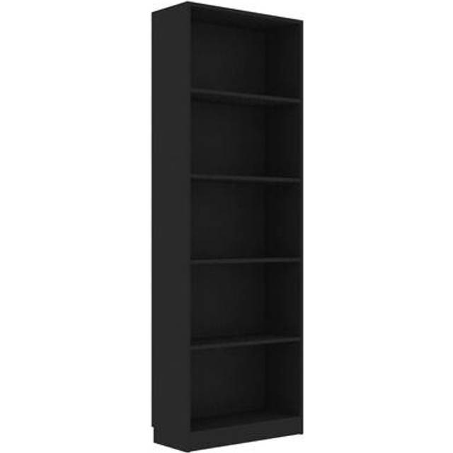 vidaXL 5-Tier Book Cabinet Concrete Grey 60x24x175 cm Engineered Wood