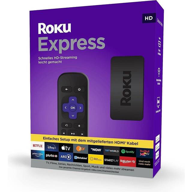 Roku 3930EU Express HD Streaming Media Player, Black