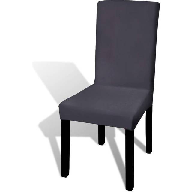 vidaXL Stolsöverdrag 6 st stretch vit