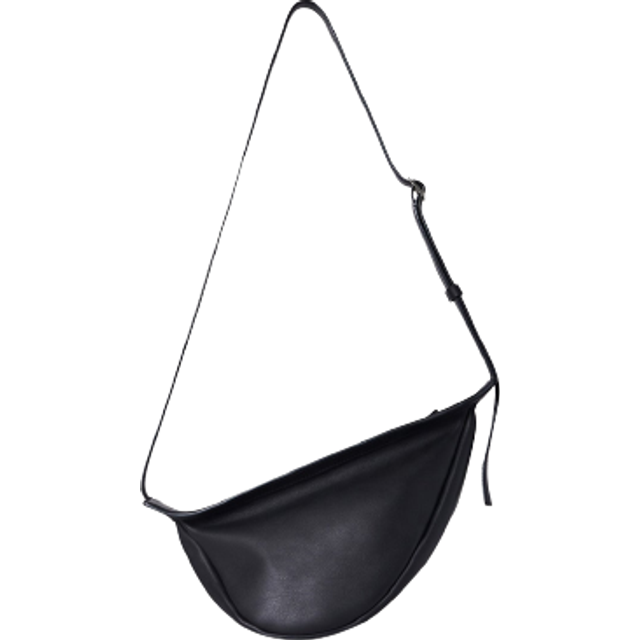 The Row Small Slouchy Banana Bag in Black PLD - Black. Size all. (all)