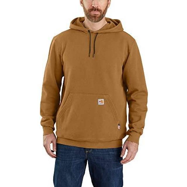 Carhartt mens Flame-resistant Force Loose Fit Midweight Sweatshirt  Carhartt Brown  X-Large US