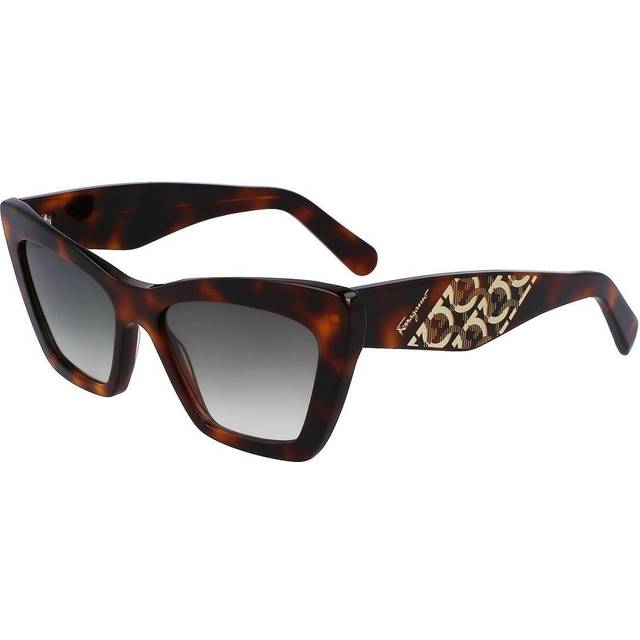 Salvatore Ferragamo Bordeaux Gradient Cat Eye Ladies Sunglasses SF1081SE 603 55 - Red (OS)