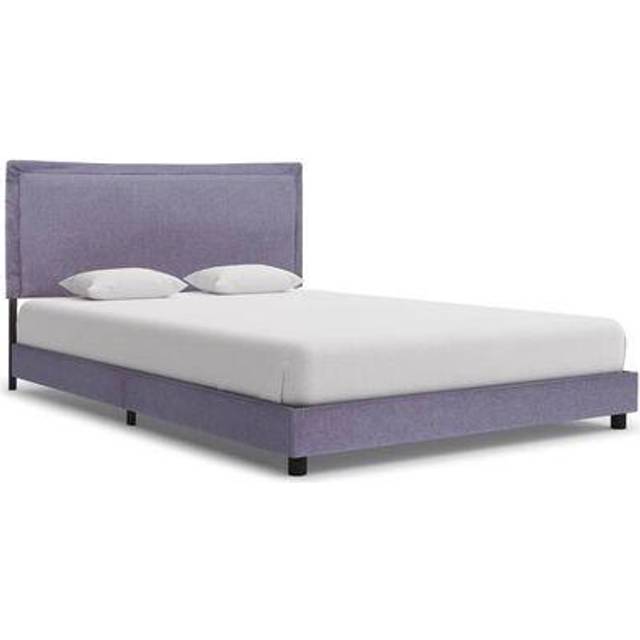 vidaXL Bed Frame without Mattress Taupe Fabric 135x190 cm Double
