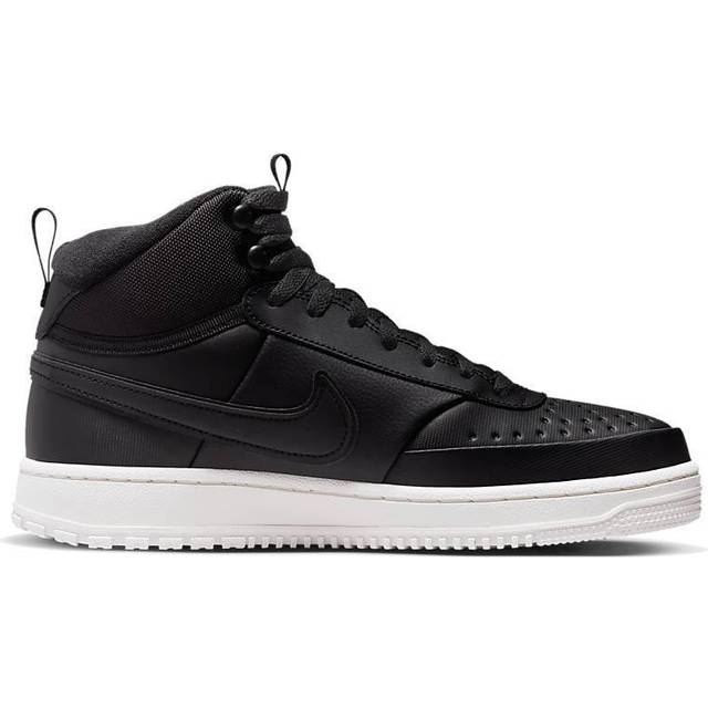 Nike Court Vision Mid Winter Trainers in Black & White - Black/White