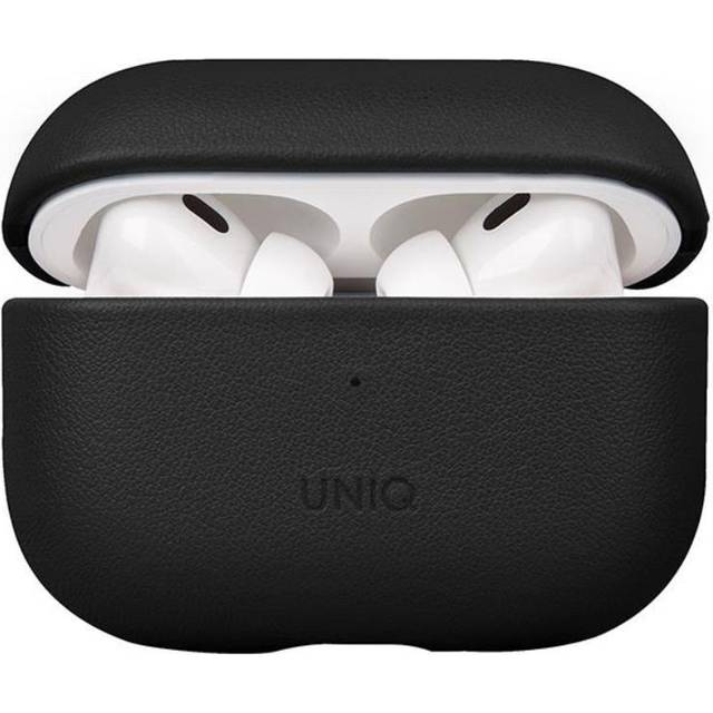 Uniq Airpods Pro 2 Skal Ãkta LÃ¤der Terra - Svart